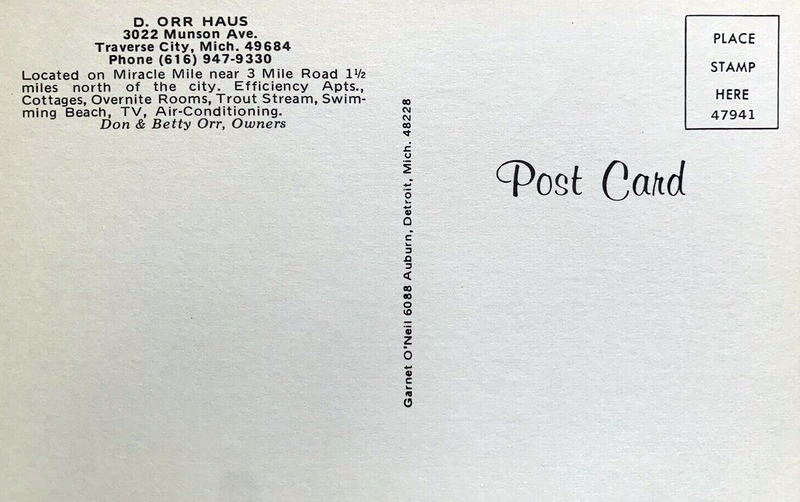 D. Orr Haus Motor Lodge (Cottonwood Motel) - Vintage Postcard
